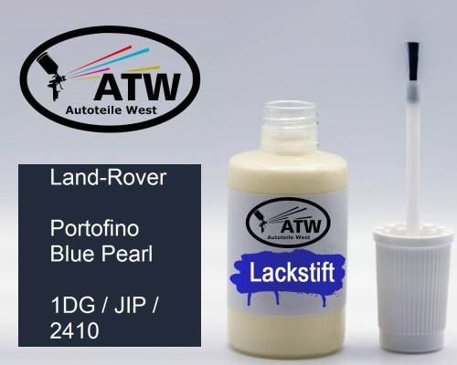 Land-Rover, Portofino Blue Pearl, 1DG / JIP / 2410: 20ml Lackstift, von ATW Autoteile West.